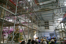 Heilige Messe auf der Baustelle zum 4. Advent (Foto: Karl-Franz Thiede)